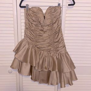 DO+BE rose gold mini dress